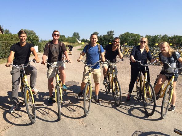 Picture af danske cyklister